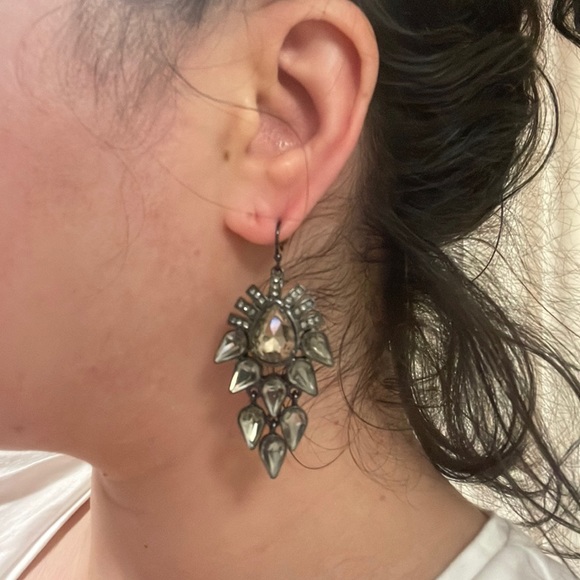 Ann Taylor crystal chandelier earrings